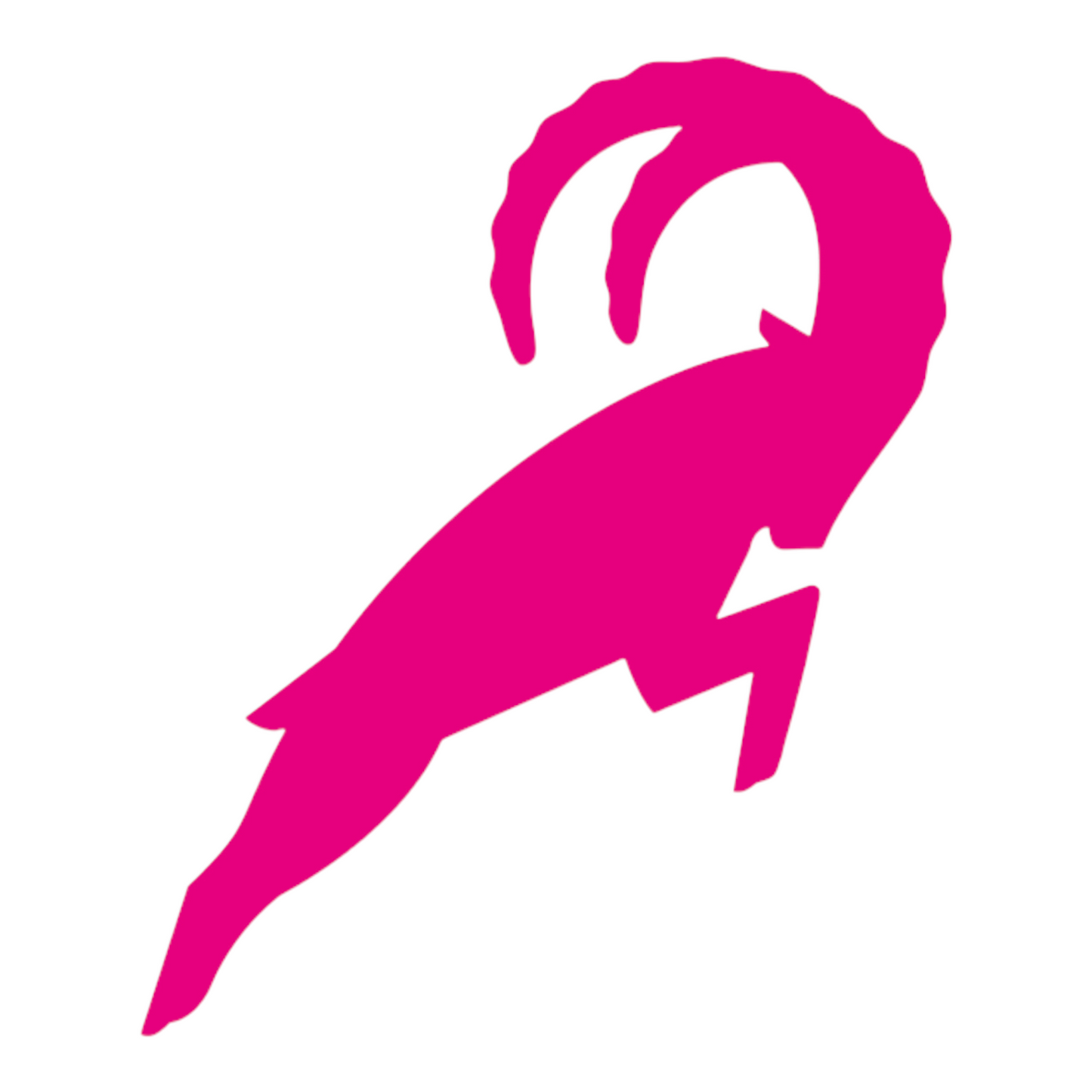 Steinbock Aufkleber Pink